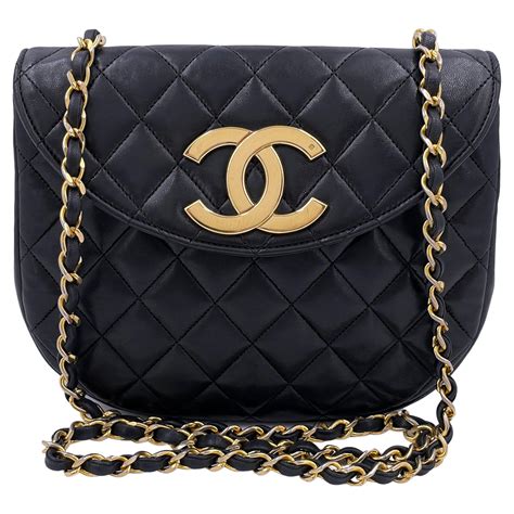 chanel round bag black|chanel flap bag second hand.